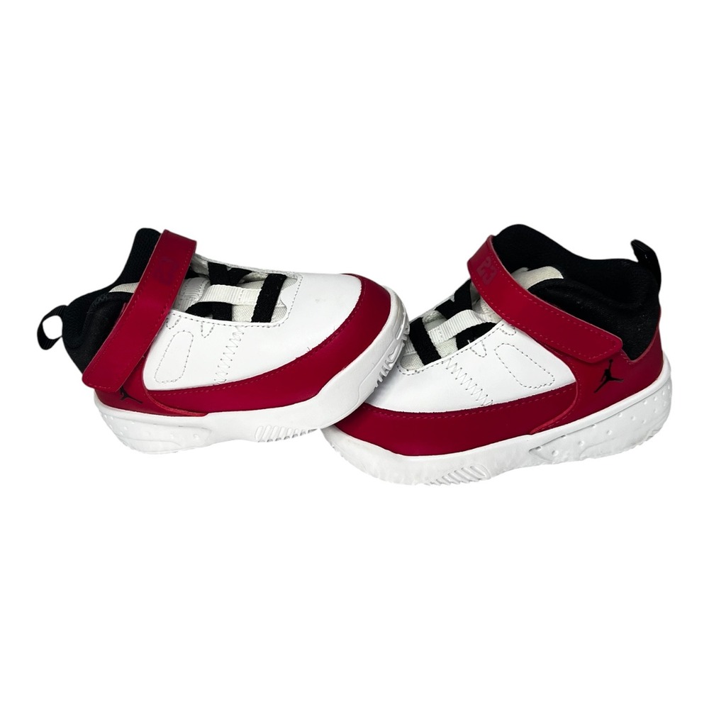 Jordan Max Aura 3 TD Toddler Shoes White Red‎ Black DA8023-106 Size 7C